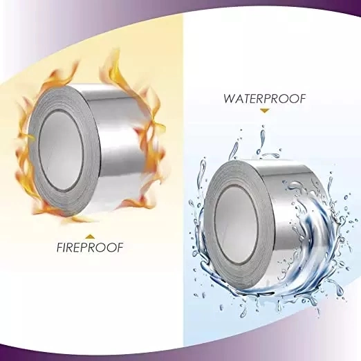 Waterproof and Fireproof Aluminum Foil Tape with Liner Paper