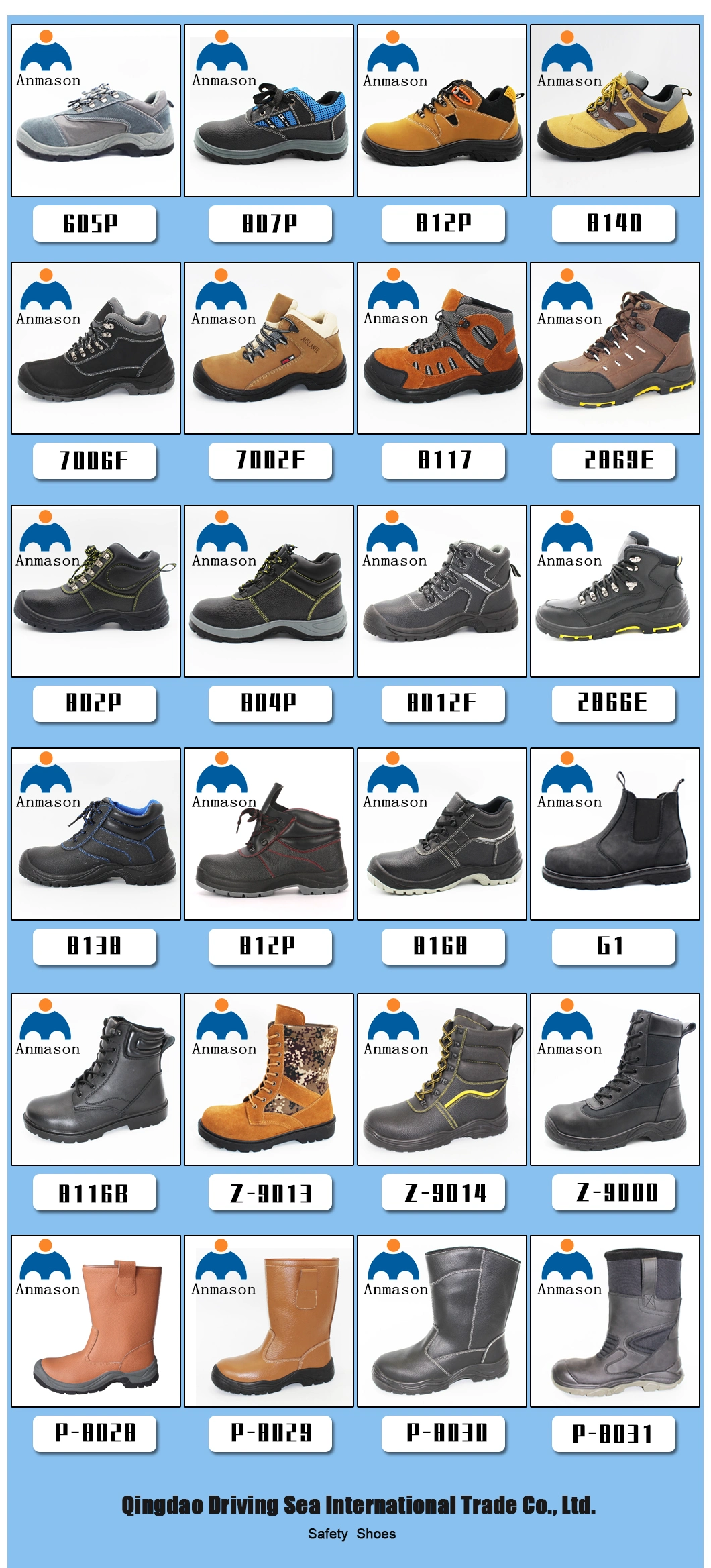 Safety Shoes Casual Industrial Protection Plastic Toe Safety Shoes for Men