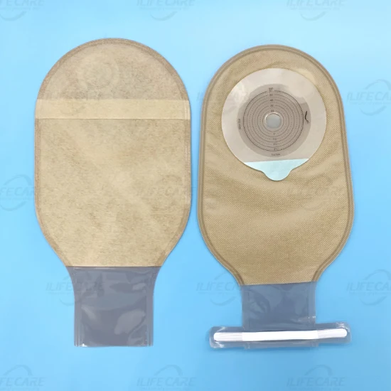 Suministros médicos Bolsa de colostomía abierta de una sola pieza para bolsa de ostomía de corte máximo de 60 mm