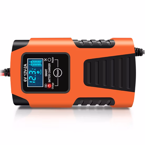 10 pasos, batería portátil de 10 amperios, refuerzo de batería, múltiples protecciones de seguridad, cargador inteligente LCD completamente automático